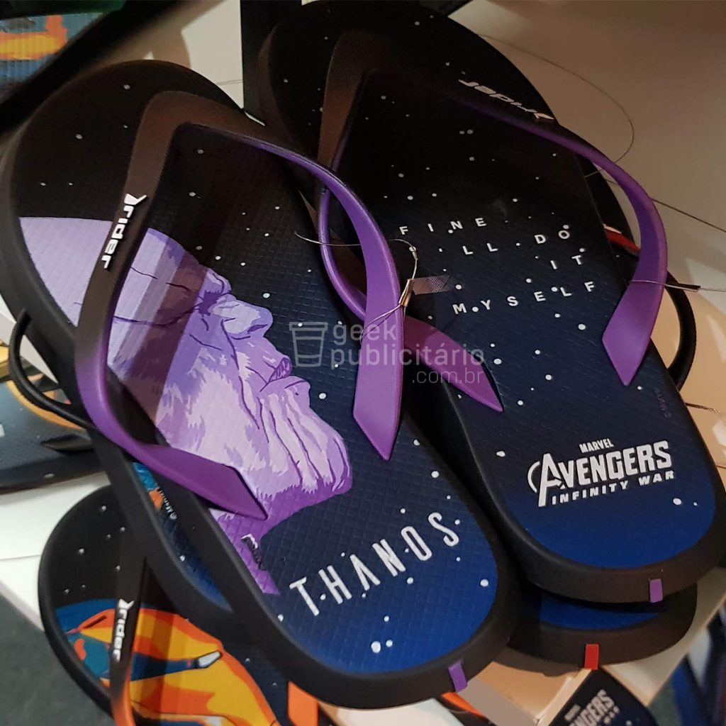 chinelo sandalia rider vingadores thanos