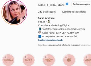 Sarah perde 1 milhao de seguidores no Instagram apos falas polemicas 2