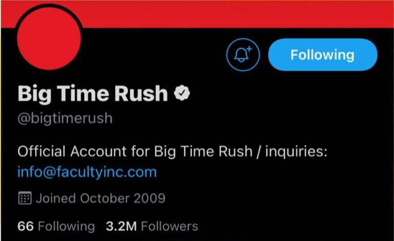 big time rush redes sociais