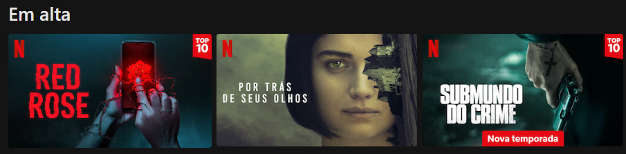 por tras dos seus olhos em alta