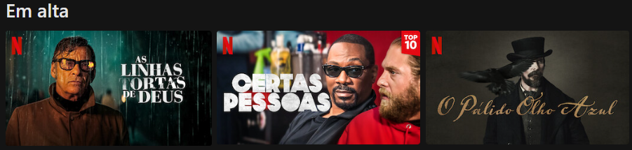 as linhas tortas em alta