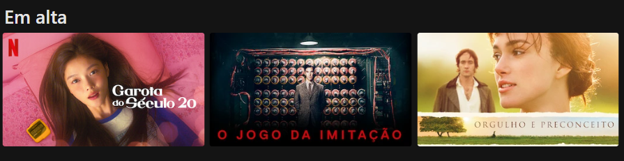 orgulho e preconceito em alta