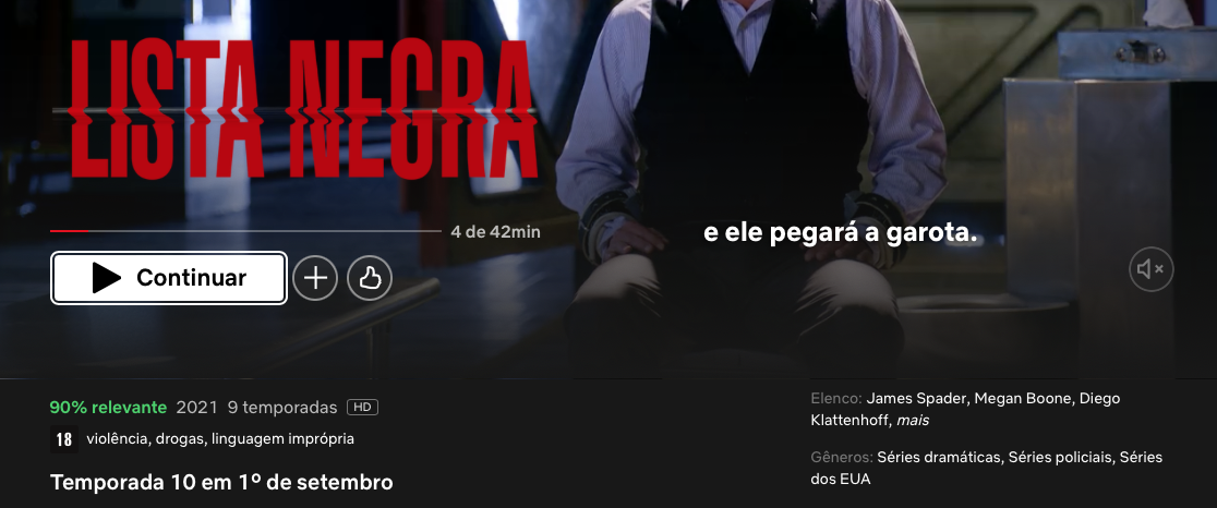 Lista Negra: 10ª temporada chega em 2023 na Netflix? Data de lançamento e tudo o que sabemos