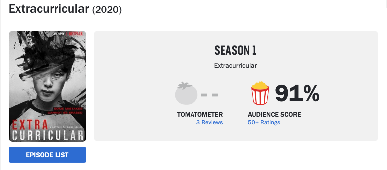 série sul coreana da netflix Extracurricular