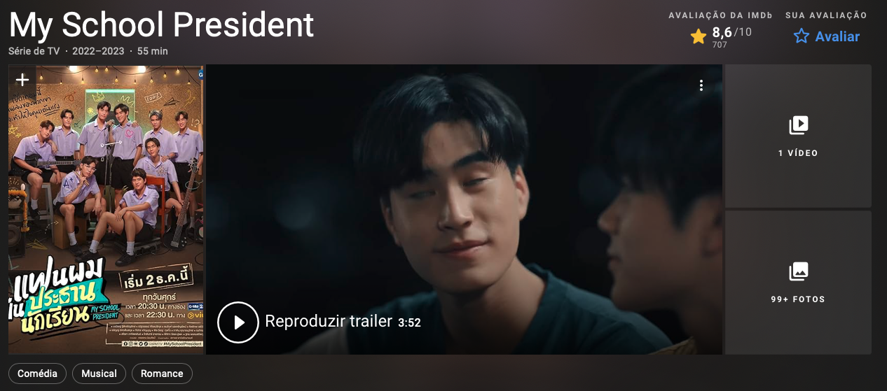 dorama boys love O Presidente da Minha Escola imdv