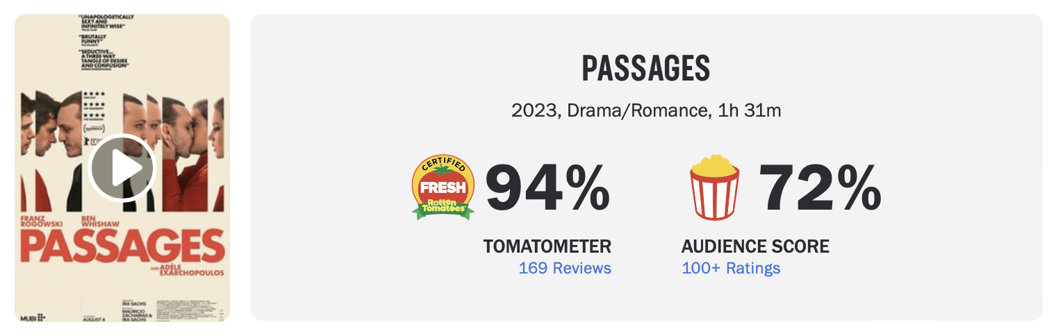 Passages, filme francês no Amazon Prime Video